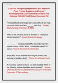 CSA Z741 Emergency Preparedness and Response &NewLine;Exam Practice Questions And Correct &NewLine;Answers&vert;&vert;Verified Exam&excl;&excl;&excl; &lpar;Verified Answers&rpar; Plus &NewLine;Rationale 2026&sol;2027 Q&A&vert; Instant Download Pdf 