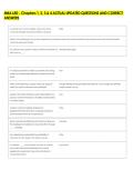 MBA 650 - Chapters 1&comma; 2&comma; 3 & 4 ACTUAL UPDATED QUESTIONS AND CORRECT &NewLine;ANSWERS 
