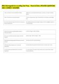 MBA Managerial Accounting Test Prep - Final ACTUAL UPDATED QUESTIONS &NewLine;AND CORRECT ANSWERS 