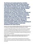 The Ultimate and Complete Estimating in Building Construction Study Guide 2025&comma; Covering Construction Cost Estimation Principles&comma; Quantity Takeoff Methods&comma; Labor Material and Equipment Cost Analysis&comma; Residential and Commercial Building Estimates&comma; Blueprin