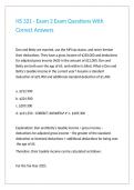 HS 321 - Exam 2 Exam Questions With Correct Answers