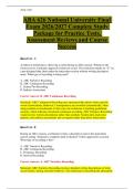 ABA 626 National University Final Exam 2026&sol;2027 Complete Study Package for Practice Tests&comma; Assessment Reviews and Course Success