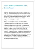 HS 321 Practice Exam Questions With Correct Answers
