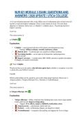 NUR 621 MODULE 3 EXAM &vert; QUESTIONS AND ANSWERS &vert; 2026 UPDATE &vert; UTICA COLLEGE&period;