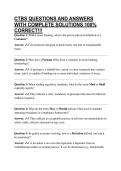 CTBS QUESTIONS AND ANSWERS WITH COMPLETE SOLUTIONS 100&percnt; CORRECT&excl;&excl;&excl;