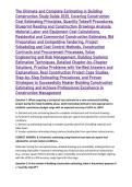The Ultimate and Complete Estimating in Building Construction Study Guide 2025&comma; Covering Construction Cost Estimating Principles&comma; Quantity Takeoff Procedures&comma; Blueprint Reading and Construction Drawings Analysis&comma; Material Labor and Equipment Cost Calculat