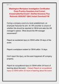 Washington Workplace Investigation Certification &NewLine;Exam Practice Questions And Correct &NewLine;Answers&vert;&vert;Verified Exam&excl;&excl; &lpar;Verified Answers&rpar; Plus &NewLine;Rationale 2026&sol;2027 Q&A&vert; Instant Download Pdf