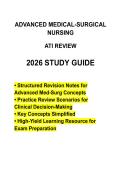 ADVANCED MEDICAL-SURGICAL NURSING &vert; STUDY GUIDE &vert; KEY CONCEPTS & REVISION NOTES &vert; 2026