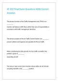 AT 202 Final Exam Questions With Correct Answers