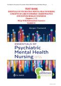 Test Bank for Essentials of Psychiatric Mental Health Nursing&comma; 8th Edition by Morgan Townsend &vert; Complete Guide for PMHN Exam Success &lpar;Chapters 1-32 Covered&rpar;