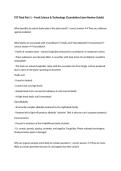 FST Final Part 1 &ndash; Food Science & Technology &lpar;Cumulative Exam Review Guide&rpar;