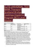 2026&sol;2027 S-Tier Elite Scotland Bridge Coatings Inspector &lpar;BCI&rpar; Level 1 Mastery Test Bank &vert; 20&plus; Expert QA&sol;QC Questions & Answers&NewLine;'