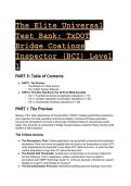 2026&sol;2027 Elite TxDOT Bridge Coatings Inspector &lpar;BCI&rpar; Level 1&colon; The Ultimate 20&plus; Question Test Bank & Study Guide &lpar;Items 446 & 427&rpar;