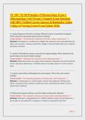 NU 150 &sol; NU150 Principles of Pharmacology Exam 4 &lpar;Latest 2026 Update&rpar; &vert; Complete Q&As with 100&percnt; Verified Correct Answers & Rationales &vert; Galen College of Nursing