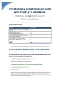  OTR Michigan Jurisprudence Exam &ndash; Comprehensive Questions and Answers with Complete Solutions