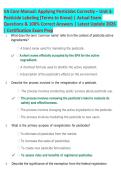 VA Core Manual&colon; Applying Pesticides Correctly &ndash; Unit 3 Pesticide Labeling &lpar;Terms to Know&rpar; 2026 &vert; Study Guide & Practice Questions