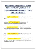 ABMDI EXAM TEST &vert; NEWEST ACTUAL &NewLine;EXAM COMPLETE QUESTIONS AND &NewLine;VERIFIED ANSWERS GRADED A&plus; &vert; 100&percnt; &NewLine;PASS &vert; 2026 UPDATE&excl;