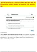 LPN ATI FINAL COMPREHENSIVE PREDICTOR 2026 Exit Exam with NGN 180 Questions with Both Actual and Retake Exam Versions and Answers to Score 97&percnt; and Above Level 3 in the New 2026