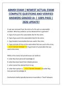 ABMDI EXAM &vert; NEWEST ACTUAL EXAM &NewLine;COMPLETE QUESTIONS AND VERIFIED &NewLine;ANSWERS GRADED A&plus; &vert; 100&percnt; PASS &vert; &NewLine;2026 UPDATE&excl;