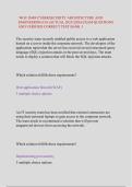 WGU D488 CYBERSECURITY ARCHITECTURE AND &NewLine;ENGINEERING OA &lpar;ACTUAL 2025&sol;2026&rpar; EXAM QUESTIONS &NewLine;AND VERIFIED CORRECT TEST BANK 1 