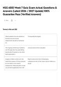 NSG 6005 Week 7 Quiz Exam Actual Questions & Answers &lpar;Latest 2026 &sol; 2027 Update&rpar; 100&percnt; Guarantee Pass &lpar;Verified Answers&rpar;
