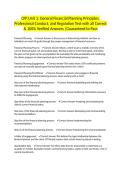 CFP Unit 1&colon; General Financial Planning Principles&comma; Professional Conduct&comma; and Regulation Test with all Correct & 100&percnt; Verified Answers &vert;Guaranteed to Pass
