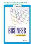 Solution Manual for Foundations of Business 7th Edition by William M&period; Pride&comma; ISBN-13 978-0357717943 &comma; chapter 1-47 &vert; All Chapters 