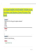 3rd CLASS MAINE STATIONARY STEAM Exam Questions and Answers Latest Versions Top Rated