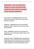 2026 EXAM &ndash; ECCC GE EXAM WITH &NewLine;CORRECT ACTUAL QUESTIONS AND &NewLine;CORRECTLY WELL DEFINED ANSWERS &NewLine;LATEST ALREADY GRADED A&plus;