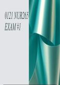 NUR 265 Exam 1 &ndash; Medical-Surgical Nursing &ndash; &lpar;2026&rpar; Actual Questions & Answers