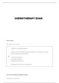 ONS ONCC CHEMOTHERAPY IMMUNOTHERAPY CERTIFICATE QUESTIONS AND VERIFIED ANSWERS