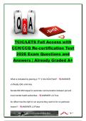 TCIC&sol;TLETS Full Access with CCH&sol;CCQ Re-Certification Test 2026 &vert; Texas DPS TCIC Certification Exam Prep &vert; 150&plus; Questions on NCIC&comma; TLETS&comma; Nlets&comma; CJIS Security&comma; Criminal History & Continuity of Care
