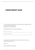 ONS CHEMOTHERAPY COURSE QUESTIONS AND VERIFIED ANSWERS