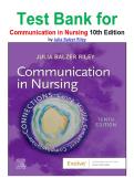 Test Bank for Communication in Nursing 10th Edition by Julia Balzer Riley isbn-9780323871457