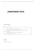 OCN CHEMOTHERAPY QUESTIONS AND VERIFIED ANSWERS