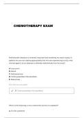CHEMOTHERAPY AGENTS PRACTICE QUESTIONS AND VERIFIED ANSWERS