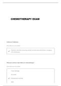 CHEMOTHERAPY QUESTIONS AND VERIFIED ANSWERS