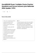 Nurs600&sol;601 Exam 1 Multiple Choice Practice Questions and Correct Answers plus Rationale 2026 Update &vert; WPU