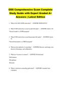 ODS Comprehensive Exam Complete &NewLine;Study Guide with Expert Graded A&plus; &NewLine;Answers &vert; Latest Edition