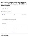 DCCC BIO 150 lab practical 2 Exam &vert; Questions&NewLine;and Answers &vert; Verified Solutions &vert; 2026 Edition &vert;&NewLine;Pass Guaranteed