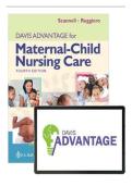 TEST BANK FOR Davis Advantage For Maternal-Child Nursing Care 4th Edition&comma; &lpar;2025&rpar; By Meredith J Scannell & Kristine Ruggiero ISBN&colon; 9781719650632 COMPLETE GUIDE All CHAPTERS COVERED 100&percnt; VERIFIED A&plus; GRADE ASSURED&excl;&excl;&excl;&excl;&excl; NEW LATEST UPDATE&excl;&excl;&excl;&excl;&excl;