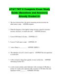 AT&T TKT II Complete Exam Study &NewLine;Guide &lpar;Questions and Answers&rpar; &NewLine;Already Graded A&plus; 