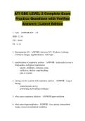 ATI CBC LEVEL 2 Complete Exam &NewLine;Practice Questions with Verified &NewLine;Answers &vert; Latest Edition 