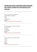 ARIZONA REAL ESTATE SALESPERSON EXAM QUESTIONS &NewLine;AND CORRECT ANSWER WITH EXPLANATION LATEST &NewLine;2025-2026