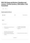 BIOL 1134 Exams and Reviews &vert; Questions and&NewLine;Answers &vert; Verified Solutions &vert; 2026 Edition &vert; Pass&NewLine;Guaranteed
