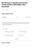 Biol 1134 Exam 3 &vert; Questions and Answers &vert;&NewLine;Verified Solutions &vert; 2026 Edition &vert; Pass&NewLine;Guaranteed