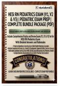 HESI RN Pediatrics Exam V1 V2 V3 Complete Bundle&colon; Pediatric Nursing Practice Tests with NGN Questions &lpar;PDF&rpar;