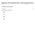 Dermatology&colon; Mohs Micrographic Surgery &ndash; Study Guide and Exam Review