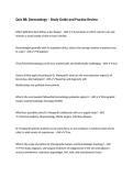 Quiz 8B&colon; Dermatology &ndash; Study Guide and Practice Review