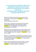 WGU D431 DIGITAL FORENSICS OBJECTIVE ASSESSMENT NEWEST ACTUAL EXAM COMPLETE